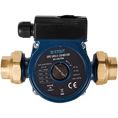 Циркуляционный насос STOUT 25-40/130 220/240V 50Hz с латунными гайками G 1 1/2 x Rp 1