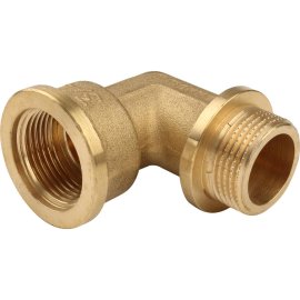 Угольник TIEMME НВ с упором 3/4х3/4 для стальных труб резьбовой, 1500064