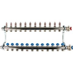 *12081211002 РЕХАУ RAUTHERM S Распределительный коллектор HKV-D на 12 контуров нерж .сталь (без шаровых кранов)