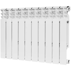 Радиатор биметаллический ROMMER Plus BM 500 10 секций боковое подключение (RAL9016)