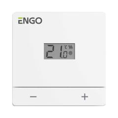 Проводной Терморегулятор ENGO Controls, накладной, 230В, белый