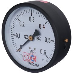 Манометр РОСМА 100 мм 150 градусов 1/2 давление 0.6 МРа ТМ-510Т