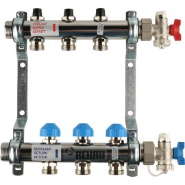 Распределительный коллектор РЕХАУ HKV на 3 контура (нерж .сталь)