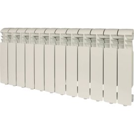 Радиатор алюминиевый Global ISEO 350 12 секций боковое подключение (белый RAL 9010), IS035012