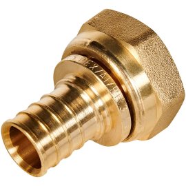 Переходник с накидной гайкой ROMMER 25xG 1 для труб из сшитого полиэтилена аксиальный, RFA-0019-002510