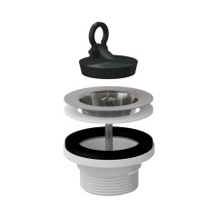 AlcaPlast A33 AlcaPlast Донный клапан сифона для мойки 6/4  с нержавеющей peшeткой DN70