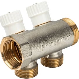 2-х ходовой коллектор LUXOR с перекрывающими кранами CP 452 (G1xG3/4 EK)