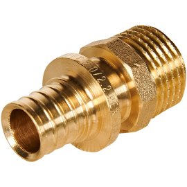 Переходник с наружной резьбой ROMMER 16xG 1/2 для труб из сшитого полиэтилена аксиальный, RFA-0001-001612