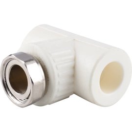 Тройник Kalde комбинированный с накидной гайкой 20х3/4, 3222-tut-200c00