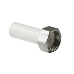 Штуцер Pro Aqua d=25-1 PP-R с накидной гайкой Серый, PA70014G