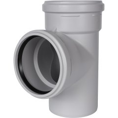 Тройник канализационный бесшумный STOUT D110x110/ 87,5°, SKB-0016-111187