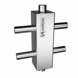 Гидравлический разделитель GIDRUSS GRSS-40-22PF (до 40 кВт, под пресс-фитинги 22 мм), GG 40PA0 20