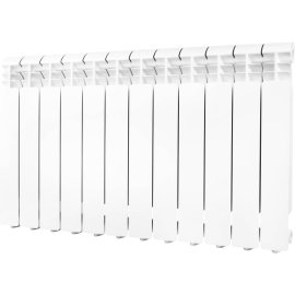 Радиатор алюминиевый Global ISEO 500 12 секций боковое подключение (белый RAL 9010), IS05001012