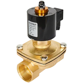 Клапан соленоидный (электромагнитный) STOUT прямого действия НО 220В G1 1/4 SSV-0020-220032