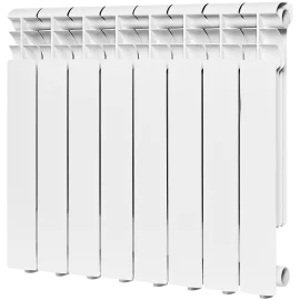 Радиатор алюминиевый ROMMER Profi 500 8 секции (AL500-80-80-100) (RAL9016), RAL-1210-050008