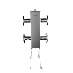 Гидравлический разделитель GIDRUSS GRSS-400-65 (нерж., до 400 кВт, фланец 1-65-10 ГОСТ 12820-81, сечение корпуса 150х150 мм, 4 доп. подключения Rp ), GR 40FA0 20