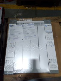 Уцененный товар (нарушена упаковка, потертость на ламели): Радиатор алюминиевый STOUT ALPHA 500 6 секций боковое подключение (белый RAL 9016), SRA-2310-050006