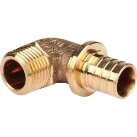 Угольник-переходник РЕХАУ RAUTITAN с наружной резьбой 20-R 1/2 RX+ для труб из сшитого полиэтилена аксиальный, 14563481001