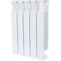 Радиатор биметаллический STOUT Space 500 5 секций нижнее правое подключение RAL9016, SRB-0320-050005