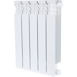 Радиатор биметаллический STOUT Space 500 5 секций нижнее правое подключение RAL9016, SRB-0320-050005